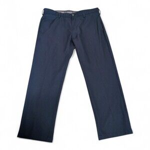Haggar Men's Navy Flat-Front Dress‎ Pants Waist 38